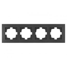 Рамка 4-местная графит, Стиль новый, Bylectrica