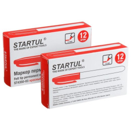 Маркер промышл. перманентный фетровый красный STARTUL PROFI (ST4350-03)