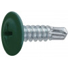 Саморез 4.2х16 мм с прессшайбой, цинк, со сверлом, RAL 6005 (50 шт в зип-локе) STARFIX