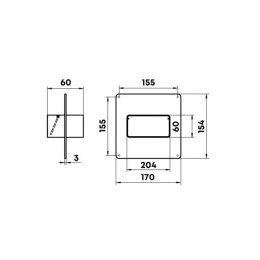 Муфта воздуховода 8581 плоских каналов 60х204мм с обр. клапаном ZERNBERG