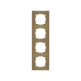 Рамка 4-ая вертикальная золотая, RITA, MUTLUSAN