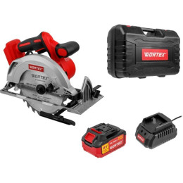 Аккум. циркулярная пила WORTEX CCS 1819-1 в чем. ALL1 XLT SET БЕСЩЕТ., 18 В, 185 мм, до 63 мм