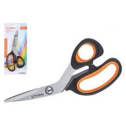 Ножницы изогнутые хозяйственные, двухкомпонентные ручки 19 см, серия Handy (Хенди), PERFECTO LINEA