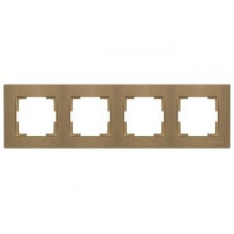 Рамка 4-ая горизонтальная золотая, RITA, MUTLUSAN