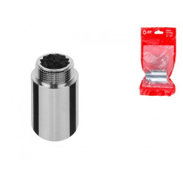 Удлинитель 1" вн.-нар. х 50 мм усиленный ХРОМ, AV Engineering (инд. упак.)