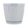 Горшок для цветов с прикорневым поливом, 1,8 л., Barcelona, утренний туман, InGreen