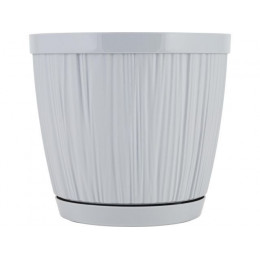 Горшок для цветов с прикорневым поливом, 1,8 л., Barcelona, утренний туман, InGreen