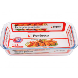 Форма из жаропрочного стекла, 1.6 л, прямоугольная, 295х176х51 мм, PERFECTO LINEA