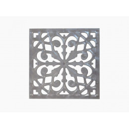 Решетка пластиковая декоративная к дождеприемнику (металлик), Ecoteck, РБ