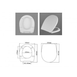 Сиденье для унитаза с крышкой "AVN SD 015m", АВН