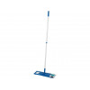 Швабра для пола с насадкой из микрофибры, синяя, PERFECTO LINEA