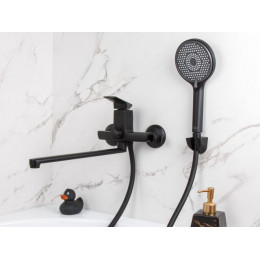 Смеситель для ванны (Lt) D35, серия Lily черный, a-five