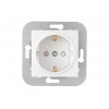 Розетка 1-ая (скрытая, с/з, з/ш) белая, Уют, Bylectrica