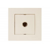 Розетка ТВ (переходная, скрытая) кремовая, RITA, MUTLUSAN