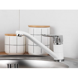 Смеситель для кухни D35-A, серия 290 белый, ECONOCE