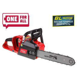 Аккум. пила цепная WORTEX CEC 3536 шина 35 см (14"), 3/8" LP, 1.1 мм ALL1 XLT SOLO БЕСЩЁТ.ДВИГ., 18В
