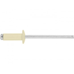 Заклепка вытяжная 4.0х10 мм алюминий/сталь, RAL 1015 (1000 шт в карт. уп.) STARFIX