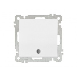 Выключатель 1-клав. (с подсветкой, скрытый, без рамки, винт. зажим) белый, DARIA, MUTLUSAN