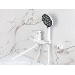 Смеситель для ванны (Lt) D35, серия Lily белый, a-five