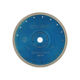 Алмазный круг 250х25,4/22,23 мм по керамике сплошн.ультратонкий Turbo HILBERG