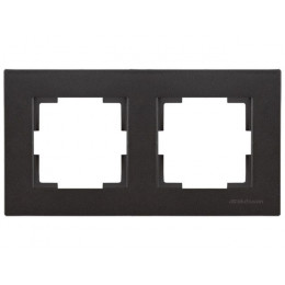 Рамка 2-ая горизонтальная черная, RITA, MUTLUSAN