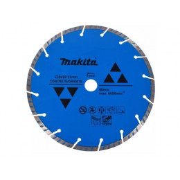 Алмазный круг 230x22,23x7  мм по бетону Turbo "Эконом" MAKITA