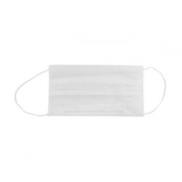 Маска защитная, спанбонд, белая  (3шт)