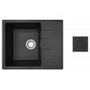 Мойка кухонная из искусственного камня PLATINUM черный 570х465 мм, AV Engineering