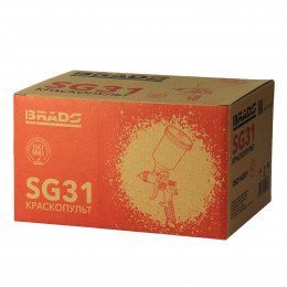 Краскопульт BRADO SG31(HVLP, 1,4мм, 2,0-3,5бар, 600мл.)