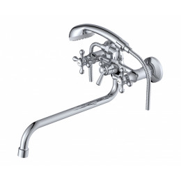 Смеситель настенный латунный для ванной комнаты "Oasis" L2000HC_Vin (G1/2, 29,5см)