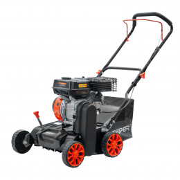 Аэратор-скарификатор Skiper AS400 (шир 40 см, 8 лс, 8 уров.обработки, ручн.привод, травосб.45 см)