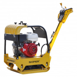 Виброплита SKIPER C160H-W (Honda GX270, 9.0л.с., плита 65х42см., 30.5кН, 15м/мин, реверс, колеса)