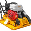 Виброплита SKIPER C120H-W  (Honda GX200, 6.5л.с., плита 58х50см., 20кН, 35м/мин, колёса)