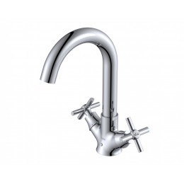 Смеситель латунный для раковины и умывальника "Oasis" L3015CHSh_Deg (М8, 15,5см)