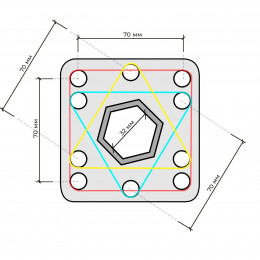 Вал для фрез SKIPER 200мм x 32 мм (1 съёмная секция)