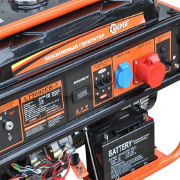 Электростанция SKIPER LT9000EB-3 (6.5кВт, 1х380В/16А/6кВт, 1х220В/16А/2кВт, 12В, кол, эл.стар,25.0л)