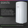 Водонагреватель накопит. Oasis SV-50 (сухой ТЭН, 50л, 1,6кВт, КПД 90%, верт., эмаль, УЗО, 20мм)