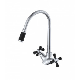 Смеситель латунный для кухни "Oasis" L1002HCGLB (М28×1,5, 23,2см)