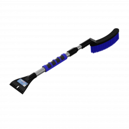 Щетка со скребком Oktan Flap телескопическая, черная 700-1000