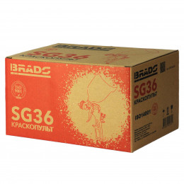 Краскопульт BRADO SG36 (HP, 2мм,  3.5-5бар, 600мл)