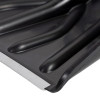 Лопата снеговая SKIPER 410x460 с ал.планкой с фибергласовым черенком и  V-ручкой "Элита"