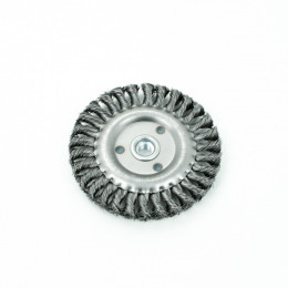 Кордщетка Bohrer для УШМ (дисковая, витая жесткая 150мм, толщ. проволоки 0,5мм, М14)