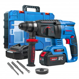 Перфоратор аккумуляторный KATANA RH6501 (21В,1*4Ач, бесщеточный.,2,6 Дж,3 режима,SDS+,3 сверла,кейс)