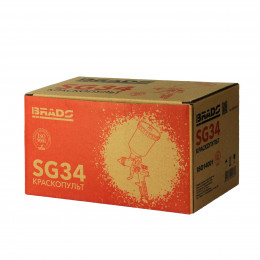 Краскопульт BRADO SG34 (HVLP, 1,4мм,  2.0-3,5бар, 600мл)