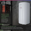 Водонагреватель накопит. Oasis SV-80 (сухой ТЭН, 80л, 1,6кВт, КПД 90%, верт., эмаль, УЗО, 20мм)