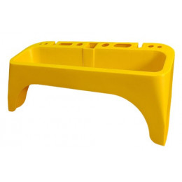 Органайзер на стремянку пластиковый, накладной, желтый