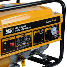 Электростанция SBK BG4100 (2.8кВт, 2х230В/16А/2.5кВт, 12В, бак 15.0л)