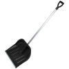 Лопата снеговая пластмассовая "Вьюга" (430х400мм) ал. планка, ал.черенок