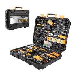Набор инструментов 168пр. DEKO DKMT168 (отвертки, ключи, пассатижи, молоток, биты, крепеж и др.)