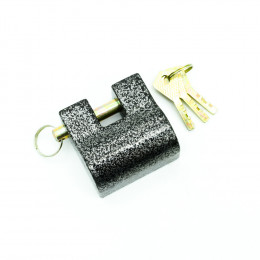 Замок навесной Bohrer ВС2-62 (чугун, дужка сталь 10мм, 3 ключа)